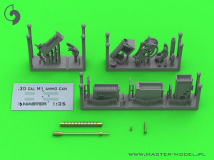 Browning M1919 A4 .30 cal (7,62mm) - z uchwytem plot. M20 (używany np. na M3 Stuart) lub z kołyską D7431 (np. M3 Scout Car)
