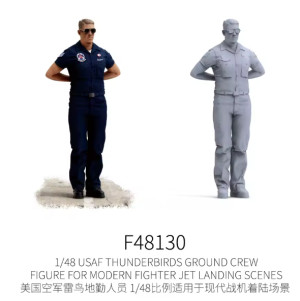 USAF Thunderbirds Ground Crew Figure for Modern Fighter Jet Landing Scenes (1 Figure)