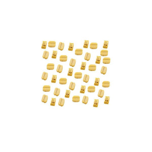 Bloczki podwójne 4mm 15szt / 15 pcs