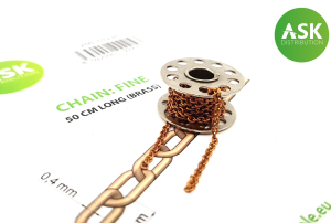 Chain: Fine - 50 cm long brass