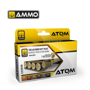 ATOM-20721 Tyres and Rubber Rusty Tracks Set