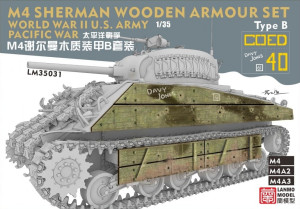 Pacific War Sherman wooden armour set Type B