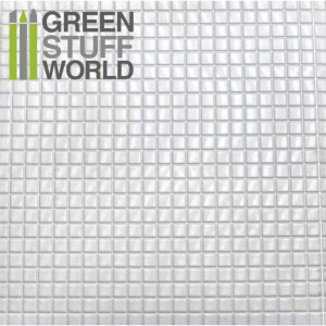 ABS Plasticard - MEDIUM SQUARES Textured Sheet - A4