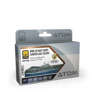 ATOM-20603 WWII US Navy Ships Camouflage Colors Set