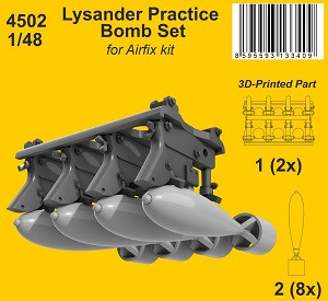 Westalnd Lysander - Practice Bomb Set (for Airfix Kits / 3D-Printed)