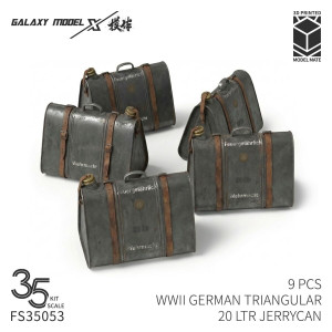 German WWII Triangular 20 L Jerrycan (9 pcs / 3D-printed)
