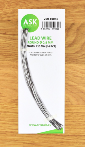 Lead Wire - Round Ø 0,8 mm x 120 mm 16 pcs