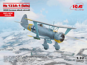 Henschel Hs-123 A-1 (late) - German WWII Attack Aircraft (100% new molds)