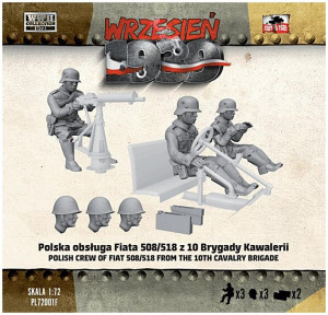 Polska Obsługa Fiata 508/518 z 10 Brygady Kawalerii (3 Figurki)