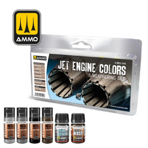 A.MIG-7445 Jet Engines Colors And Weathering Set