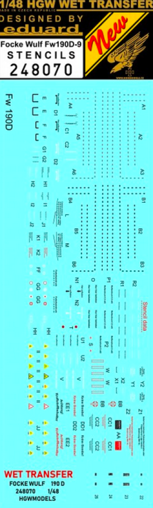 Fw 190D-9 - Stencils