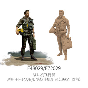 Fighter Pilot Used In Conjunction For F-14A/B/D Fighter Model Scenes (Before 1995) #3