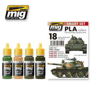 A.MIG 7152 PLA colors Chinese People's Liberation Army Set