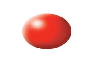 332 Aqua Luminous red silk