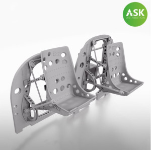 Mitsubishi A6M2-K - 3D-Printed Detailed Set of 2 Bulkheads with Seats (for Eduard Kits)