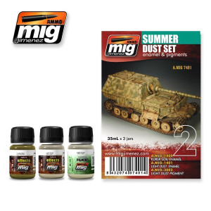 A.MIG 7401 Summer Dust Set - Enamel & Pigments