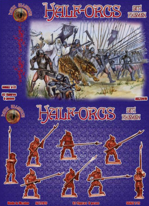 Half-Orcs Pikemen Set 1