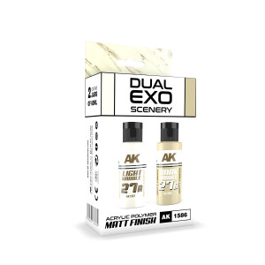 AK 1586 27A Light Marble & 27B Dark Marble - Dual Exo Scenery Set 27