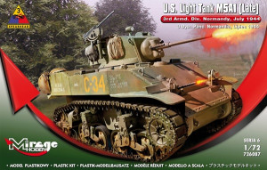 M5A1 amerykański czołg lekki 3 Dyw. Panc. Normandia, Lipiec 1944'