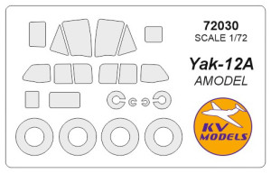 Yak-12A (AMODEL) + wheels masks