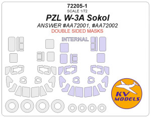 PZL W-3A Sokol (ANSWER #AA72001, #AA72002) - Double Sided And Wheels Masks