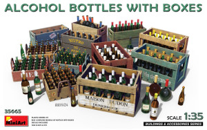 Alcohol Bottles with Boxes