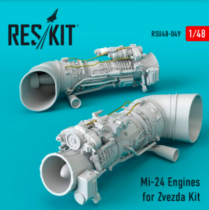 Mi-24 Engines for Zvezda Kit