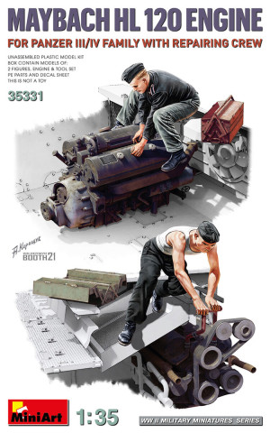 Maybach HL 120 Engine for Panzer III/IV Family with Repair Crew