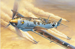 German IIWW fighter Messerschmitt Bf 109E-4/Trop