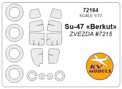 Su-47 Berkut (ZVEZDA) + whells masks