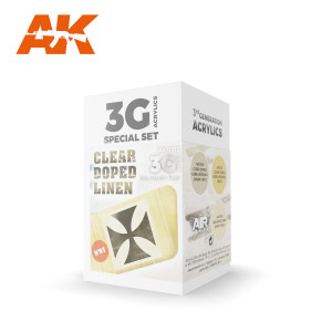 AK 11712 Clear Doped Linen Set