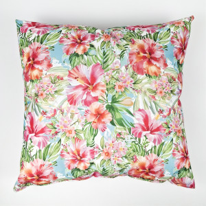 Poduszka OGRODOWA 50x50 -  Rajski Hibiskus