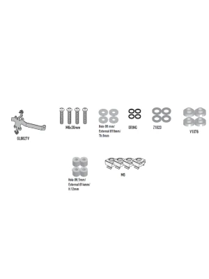 Mocowanie szyby Kappa 1173SK Yamaha MT-09 (24-)/ MT-07 (25-)