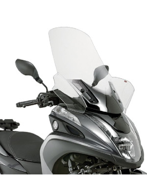 Szyba do skutera Kappa Yamaha Tricity 125/155 (14-24) przezroczysta [mocowanie w zestawie]