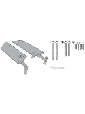 Stelaż pod kufer centralny Monolock Kappa Yamaha Tricity 125/ 155 (14-24)/ MBK Tryptik 125 (14-17)[bez płyty montażowej]