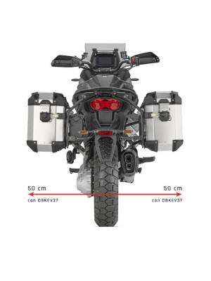 Stelaż kufrów bocznych Monokey Cam-Side GIVI PL One-Fit Moto Guzzi Stelvio 1000 (24-)