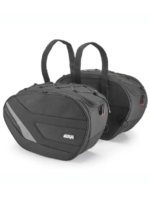 Sakwy motocyklowe GIVI EASY11 z możliwością zmiany pojemności, czarne [pojemność.: 2 x 25l]