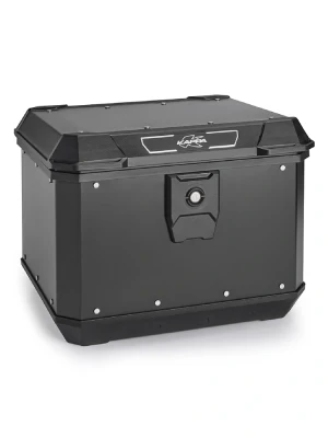 Kufer centralny Kappa Monolock KMX500B K'Metrobox aluminiowy z systemem Crablock, czarny [płyta montażowa w zestawie; pojemność: 50l]