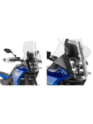 Szyba motocyklowa GIVI z osłoną przedniego reflektora, przezroczysta Yamaha Tenere 700/ Rally (25-)