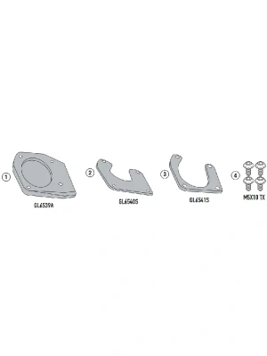 Poszerzenie stopki bocznej Kappa Kawasaki KLE 500/ SE (26-)