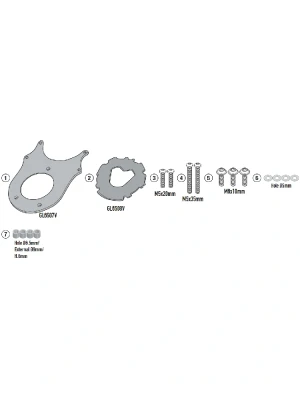 Mocowanie do tankbagów Kappa Tanklock Yamaha Tenere 700 World Raid (26-)