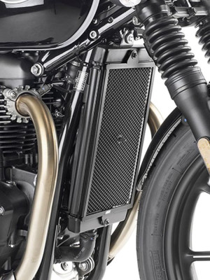 Osłona chłodnicy Kappa Triumph Street Twin 900 (16-22)/ Speed Twin 900 (23-24) czarna