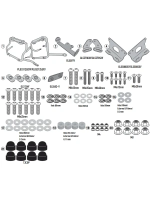 Stelaż kufrów bocznych Monokey Cam-Side Kappa KL One-Fit Suzuki V-Strom 800 DE/ SE (23-)