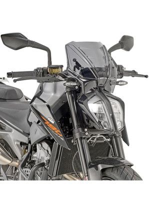 Szyba motocyklowa GIVI do KTM Duke 790 (18-20) / 890 Duke (21-23) przyciemniana [mocowanie w zestawie]