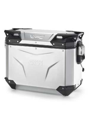 Kufer boczny GIVI Trekker Outback Evo Smart 48 aluminiowy, anodyzowany [na lewą stronę; poj.: 48 l; bez wkładki SLR]