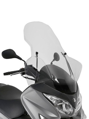 Szyba do skutera Kappa Suzuki Burgman 125/ 200 (06-21) przeźroczysta [mocowanie w zestawie]