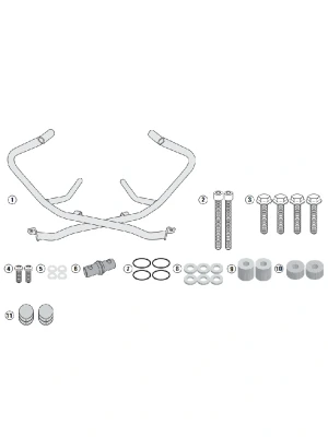 Gmole silnika Kappa Honda X-ADV 750 (17-) czarne