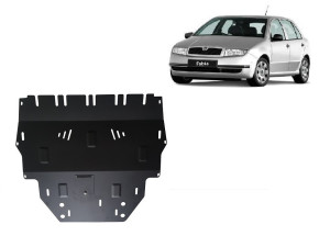 Scut Protection Motor, Versnellingsbak en Radiator Beschermplaat voor Skoda Fabia Diesel - (1999-2007)