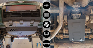 Scut Protection Motor Beschermplaat voor Fiat Panda 4x4 - promotie pakket - (2003-2012)