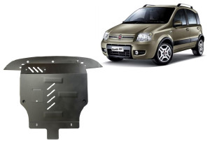Scut Protection Motor, Versnellingsbak en Radiator Beschermplaat voor Fiat Panda 4x4 - (2003-2012)